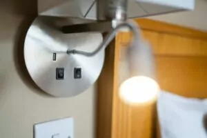 Standard Bedside Light with USB