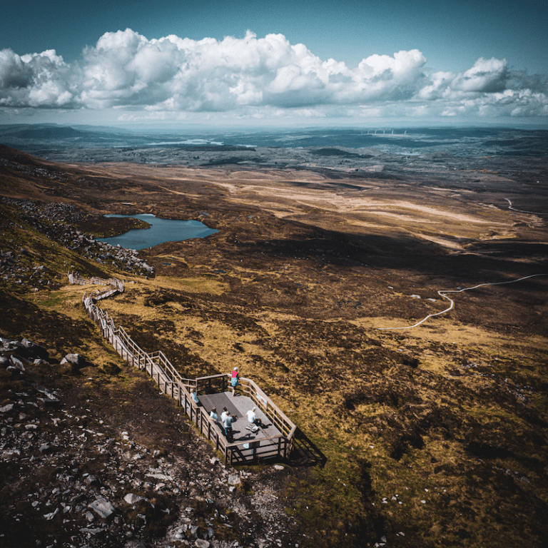 Cuilcagh Stairway to Heaven platform and view low res