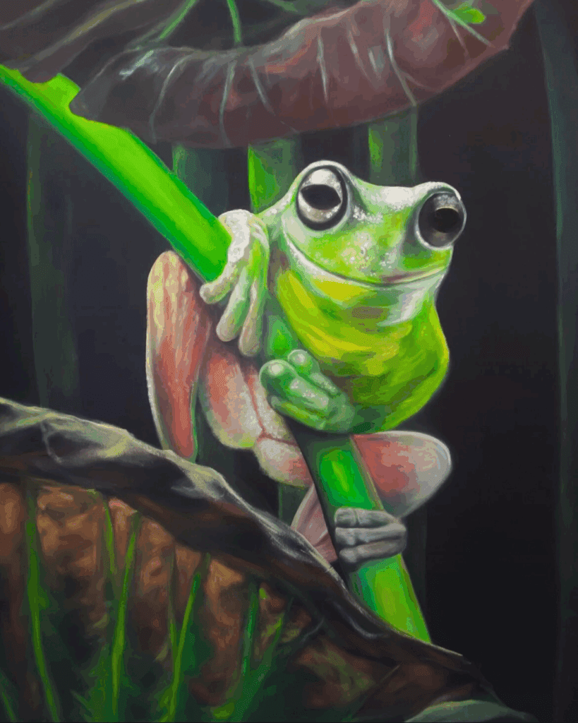 Details of the Frog in the Life on the Erne Mural