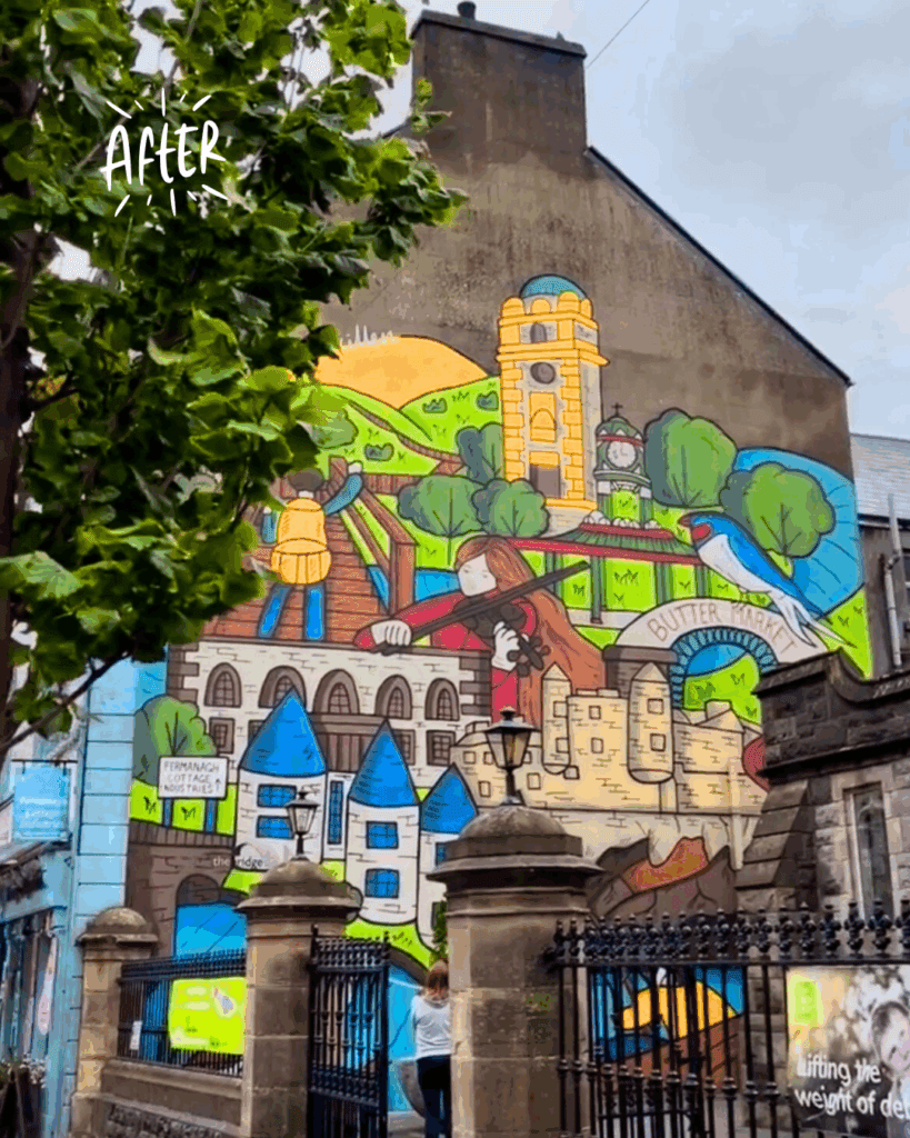 Completed East Bridge Street Mural